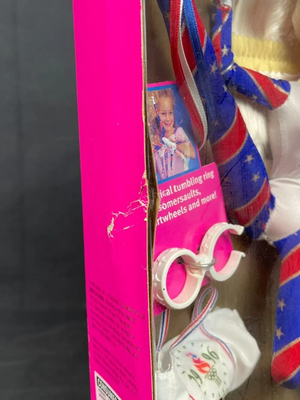 1995 Mattel Olympic Gymnast Barbie Doll Atlanta Games Special Edition